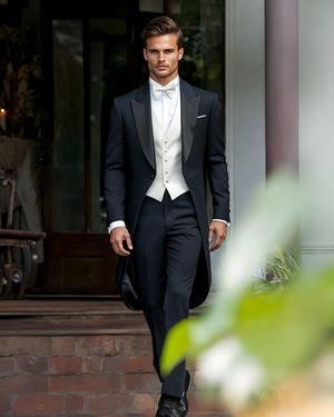 black-tailcoat-ivory-vest-bow-tie