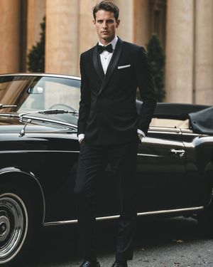 Classic Black Tuxedo with Bow Tie