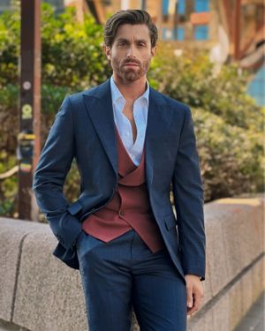 deep-blue-suit-terracotta-waistcoat