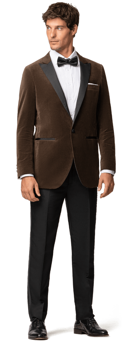 Brown Velvet Tuxedo